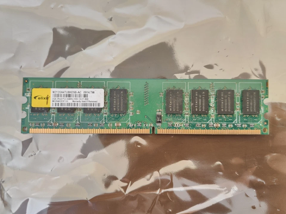 2GB DDR2 Desktop Memory PC2-6400 800mHz DIMM RAM - Image 1 of 2