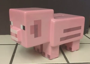 Minecraft Pig Piggy Bank Porcelain Ceramic NEW W/ Tags - Bild 1 von 7
