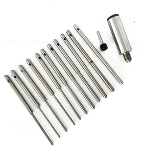 Black & Decker Valve Seat Grinding Pilot 11 Pcs Set Top .375" + 9/16 " Holder  - Picture 1 of 4