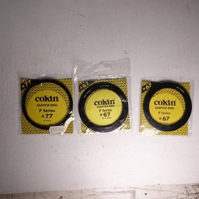 3 x Cokin System P adapter rings 67mm & 77mm - Image 1 of 3
