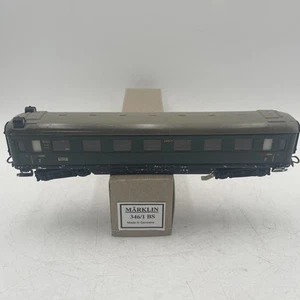 Vintage Metal Marklin 346/1 B4U BS Green Passenger Car 4-Axle With Lights - Picture 1 of 15