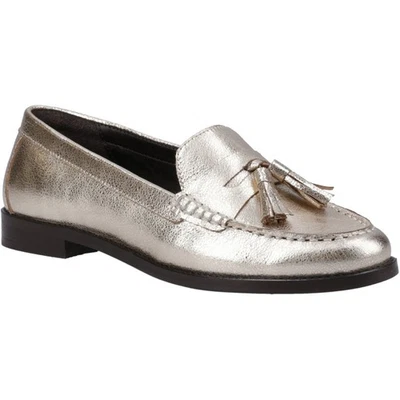 Hush Puppies Connie Leather Women's Gold Loafers - Image 1 of 4