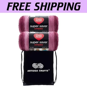 Creative Comfort: Super Saver Ombre Yarn Pair with Convenient Craft Project Bag - Picture 1 of 4