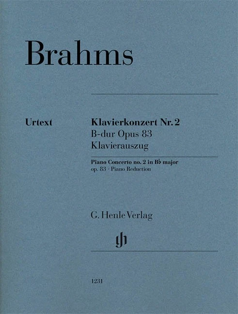 Brahms Piano Concerto No 2 B-flat Major Op 83 Duet Sheet Music Henle Urtext Book - Image 1 of 1
