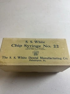 Vintage S.S. White Dental Chip No 22 ohne Ventil Made in Philadelphia PA - Bild 1 von 11
