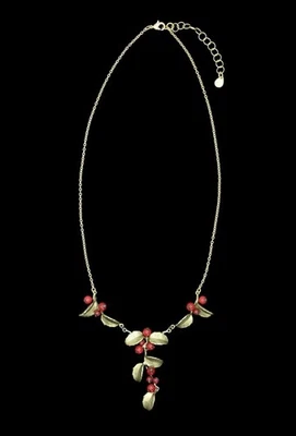 MICHAEL MICHAUD COLECCIÓN NAVIDEÑA ESCARLATA 16" ACEBO COLLAR COLLAR 9400 BZ Foto 1 de 2