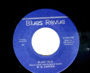 KANSAS CITY BLUES GUITAR 45: W.G. (BILL) CARTER Breakin’ My Heart BLUES REVUE - Picture 1 of 2