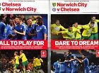 Both Legs Youth Cup Final 2013 Chelsea V Norwich Mint Programmes