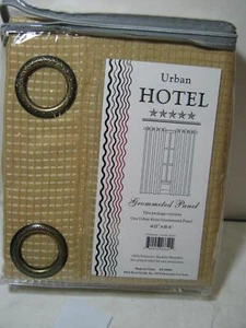 New Duck River Urban Hotel Grommeted Window Panel 40x84 Gold NIP - Bild 1 von 5