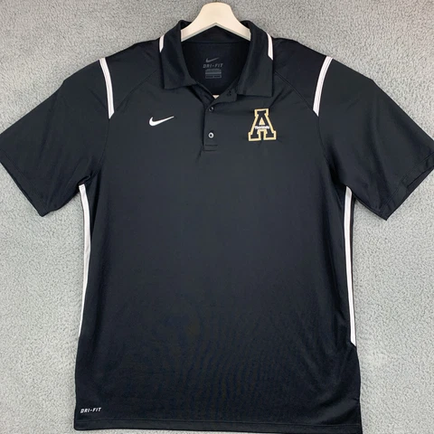 Nike App State Mountaineers Shirt Mens Large Black Appalachian Boone Football Cover