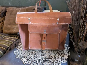 Cortez Leather Messenger Bag Laptop Satchel Classic Shoulder Vintage Briefcase - Picture 1 of 9