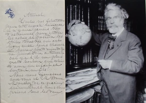 Camille Flammarion ALS 1889 Societe Astronomique de France Signed Letter - Picture 1 of 8