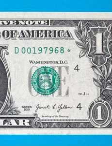 1979 June 8 : D 00197968 * BIRTHDAY Note $1 One Dollar Bill (__1979/6/8) *UNC* - Picture 1 of 3