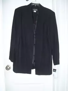 WOMENS REQUIREMENTS BLACK BLAZER JACKET SIZE 18 NWT - RETAIL $58 - Picture 1 of 7