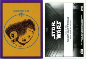 2019 STAR WARS THE RISE OF SKYWALKER MAY THE FORCE BE WITH YOU PURPLE FWY-2 186/ - Picture 1 of 1