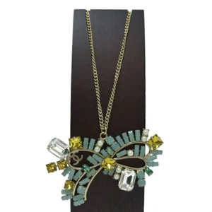 CHANEL Necklace Color Stone 05P Silver [Used] - Picture 1 of 4