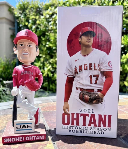 SHOHEI OHTANI HISTORIC SEASON BOBBLEHEAD 2022 BRAND NEW IN BOX SGA Cover