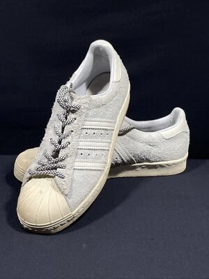 Adidas Superstar 80S Chalk White, Clear Grey, Clear Onix US 6 1/2 - Image 1 of 4