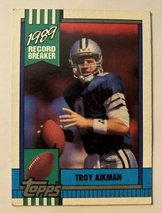 1990 Topps #3 Troy Aikman Dallas Cowboys HOF - Picture 1 of 2