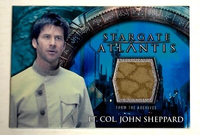 2009 Stargate Atlantis Costume Card Lt. Col. John Sheppard - Image 1 of 2