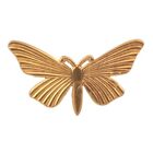 Czech Art Deco Vintage brass metal butterfly jewelry element nature raw stamping