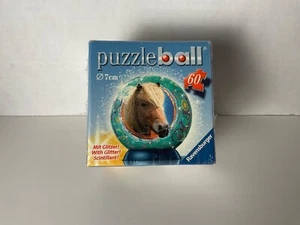 Puzzle Ball 60 Pieces Horse With Glitter By Ravensburger 2009 Brand New - Picture 1 of 6