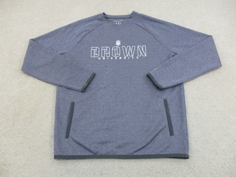 Brown Bears Sweater Adult Small Gray White Football Sweatshirt Champion Mens Cover