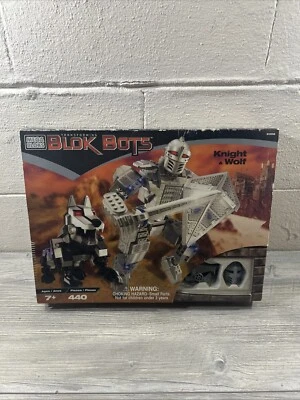 Mega Bloks Transforming Blok Bots 9356 Knight & Wolf Nuevo Foto 1 de 4