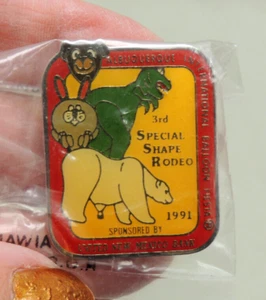 Rodeo 1991 forma especial Albuquerque Intern'l Globo Fiesta Pin Coleccionista NUEVO - Imagen 1 de 4