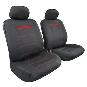 Canvas Seat Covers For Ford Ranger 2009-2022 Waterproof Black Grey - Bild 1 von 18