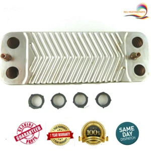 GLOWWORM 24, 30 & 38 CXI PLATE HEAT EXCHANGER (15 PLATES) 2000801831 2000460065 - Picture 1 of 3