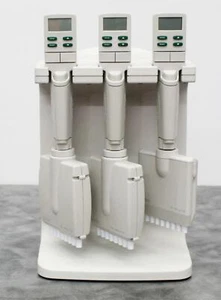 Pipetas Rainin EDP3 LTS 1x 20-200 uL, 2x 100-1200uL 8 canales con soporte de carga - Imagen 1 de 6