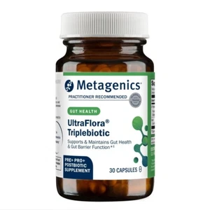 Metagenics UltraFlora Triplebiotic with Akkermansia- Digestive Supplement for... - Picture 1 of 4