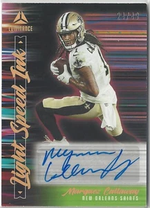 Panini Luminance 2022 firmado Marquez Callaway Light Speed tinta autógrafo #D 24/49 - Imagen 1 de 1