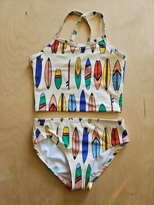 NWOT HANNA ANDERSSON SUNBLOCK HANG TEN SURFBOARD SWIMSUIT TANKINI 110 5 $52 - Picture 1 of 5