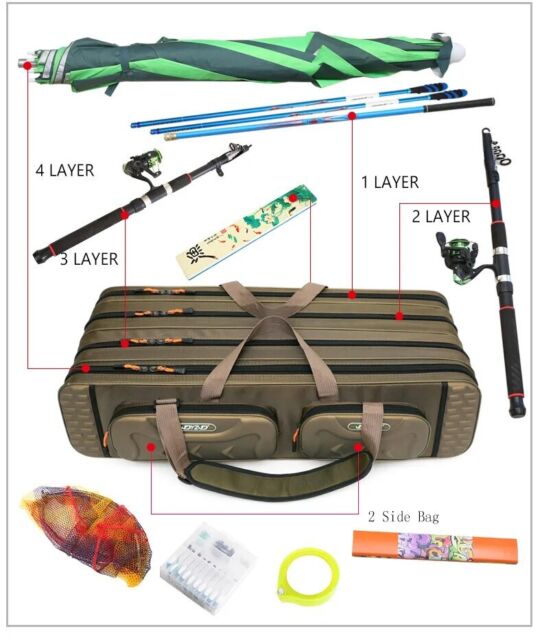 Fishing Rod Cases with 4 Rods for sale