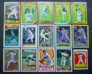 NOLAN RYAN 1990 1991 1992 1993 Topps Kids K Mart Magazine Card Lot 15 Cards NM - Picture 1 of 12