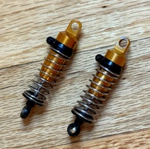 Kyosho Gold Stoßdämpfer kurze Version passt Vintage Ultima Pro Optima Mid RC10 (Paar) - Bild 1 von 7