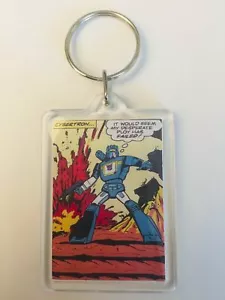 SOUNDWAVE Vintage Transformers Comic Poster Key Ring Chain Keyring - Picture 1 of 1