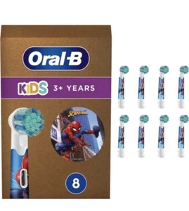 Oral-B Cepillos insertables EB10-8 Kids Spiderman 8 cepillos de repuesto a partir de 3 años dientes - Imagen 1 de 10