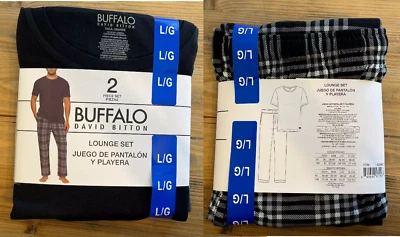 Buffalo David Bitton Hombre Juego de Salón 2 Piezas, Varios Tamaños y Colores, Nuevo con Etiquetas Foto 1 de 4