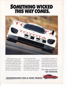 1992 Toyota Eagle MarkIII IMSA GTP Rennwagen Print-Anzeige / Dan Gurney AAR - Bild 1 von 1