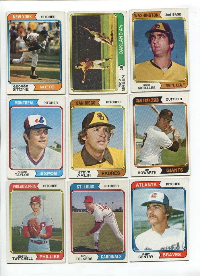 Q - 1974 Topps 27 cartas lote: Ken Reitz, Rennie Stennett, Alan Foster, etc.  Foto 1 de 4