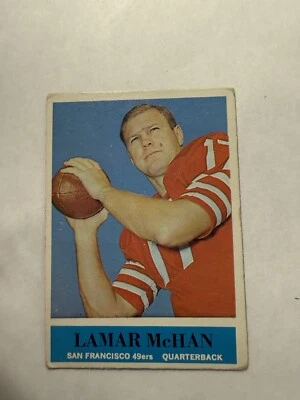 Lamar McHan 1964 Philadelphia Gum Football #163 San Francisco 49ers VG - Image 1 of 2