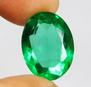 6.90 CT Natural Beautiful Oval Cut Colombian Green Emerald Loose Gemstone ~ R - Picture 1 of 5