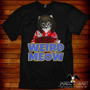 Cat World parody T-shirt Weird Al Meow Cat lover Tee - Bild 1 von 2