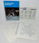 1982 Penn Quakers Vs Colgate Raiders Football Game Program + Stat Sheet Rosters