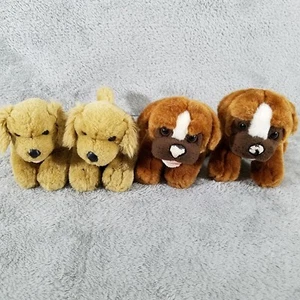 Menge 4 Build a Bear Workshop BABW Plüsch Mini Golden Retrievers Bernhardiner - Bild 1 von 13