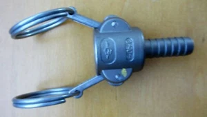 Stainless Steel 316 Cam-and-Groove Hose Coupling Size 1/2 McMaster No 53015K308 - Picture 1 of 7