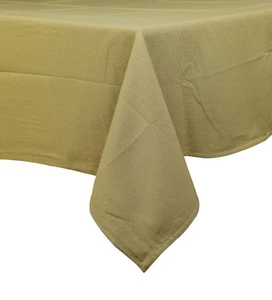 60 x 102 in. Cotton Tablecloth Diamond Texture Taupe - Picture 1 of 1
